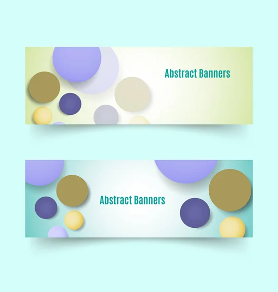 Abstract banners set — Stock Vector