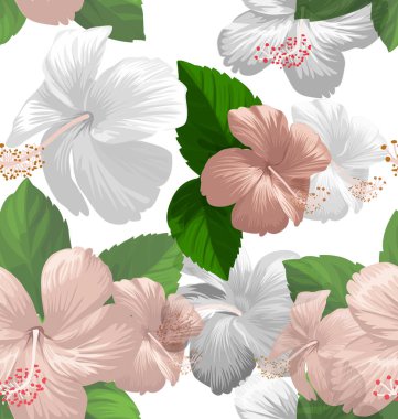 hibicus flowers pattern