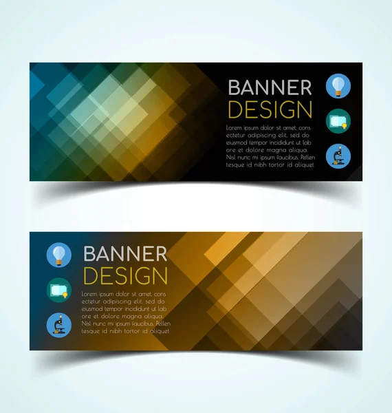 Horizontal Banner set4 — Stock Vector