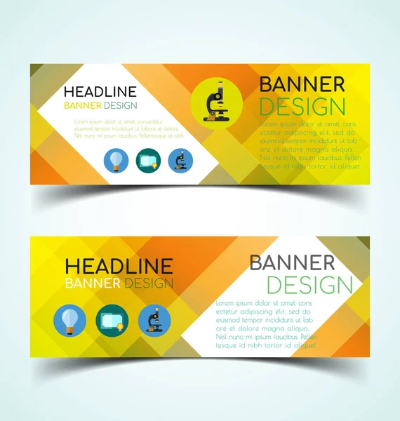 Horizontale Banner set9 — Stockvector