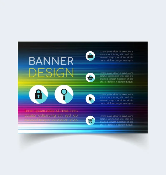 Banner design template3 — Stock Vector