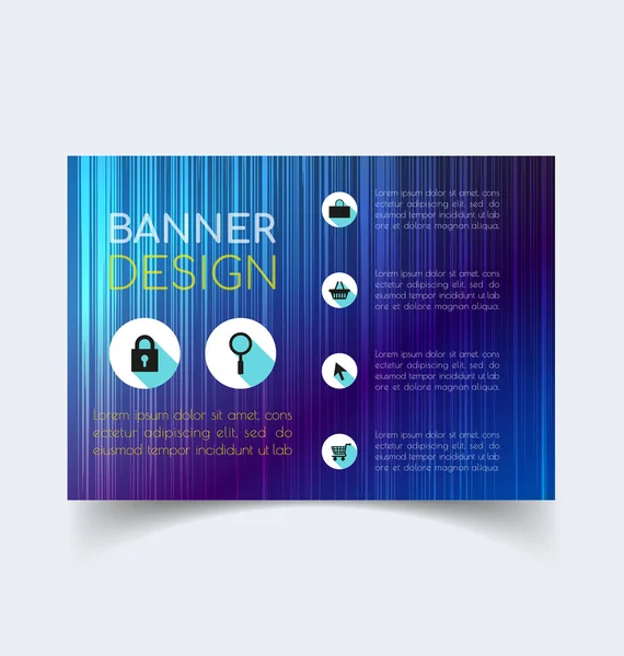 Plantilla de diseño de banner 4 — Vector de stock