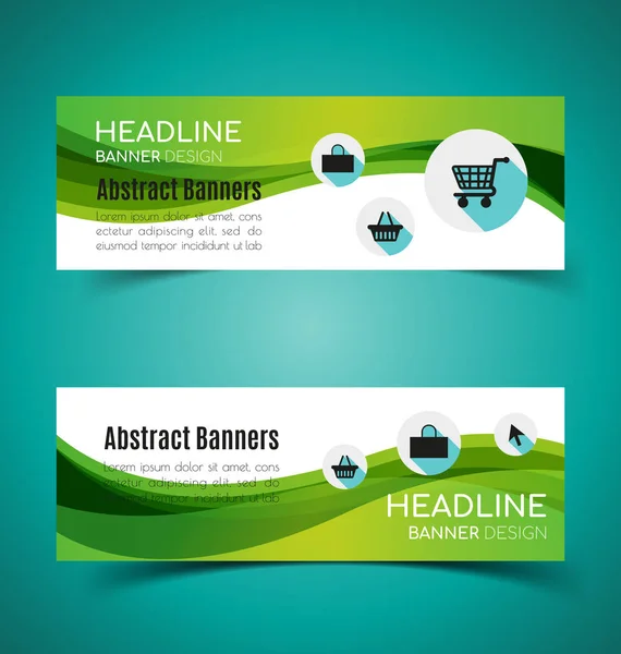 Abstract banners set2 — Stock Vector