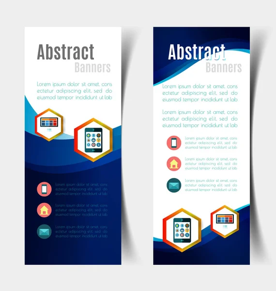 Abstract banners set4 — Stock Vector