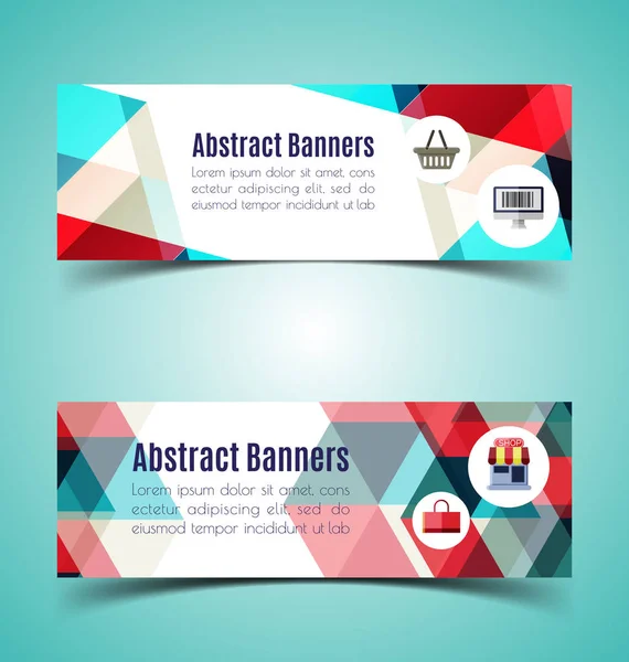 Horizontal Banner set 1 — Stock Vector