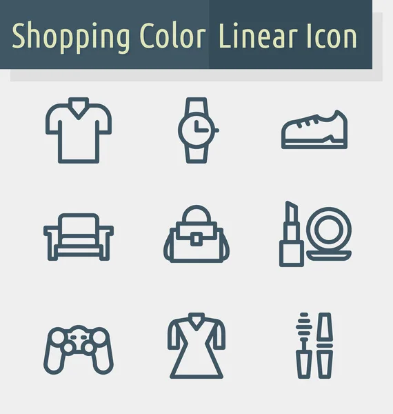 Shoping  line icon — Stock Vector