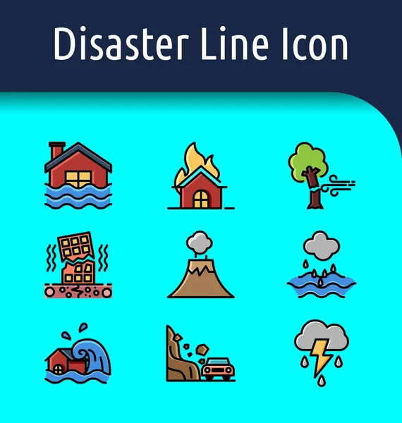 disaster color icon