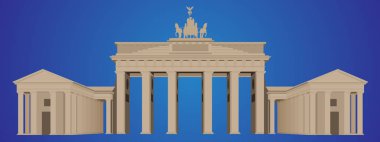 Brandenburg Kapısı - detaylı vektör çizim