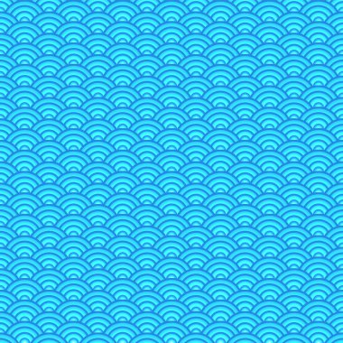 Japonya dalga paterni. vektör çizimi