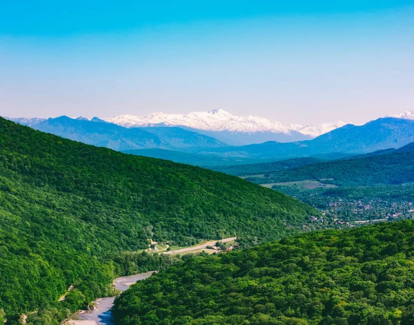 Summer Mountain Landscape Hills Caucasus — Stock Photo, Image