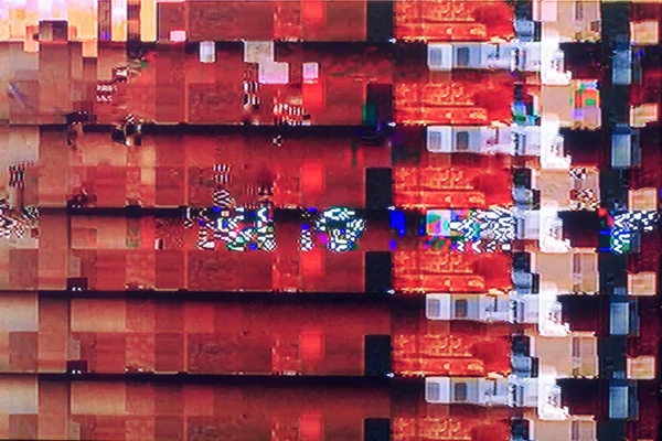 glitches ve Dijital Tv ekranında parazit