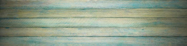 Horizontální Panoramatické Retro Grunge Pozadí Dřevěných Prken Viněty — Stock fotografie