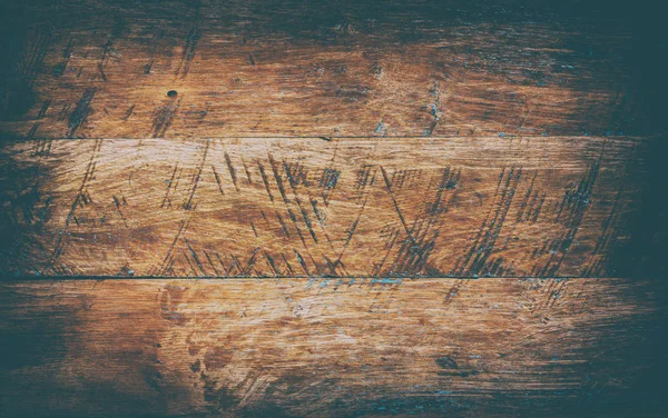 Wooden Retro Grunge Background Texture Oak Planks Vignette — Stock Photo, Image