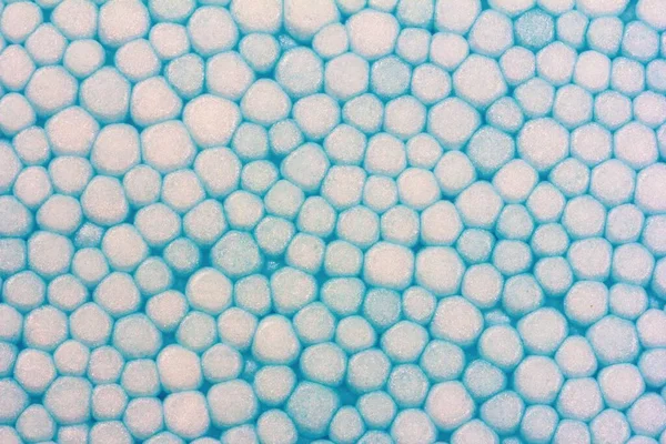 the macro texture of polystyrene foam close-up