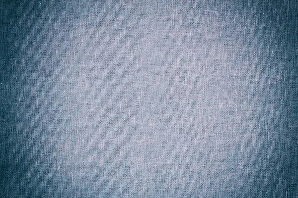 Textura Fundo Tecido Lona Azul Claro Com Vinheta — Fotografia de Stock