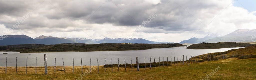 panorama of unspoilt nature in Patagonia near Ushuaia