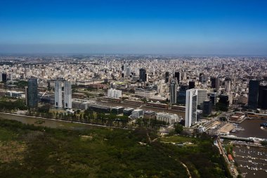 Havadan görünümden Buenos Aires Puerto Madero mahalle 