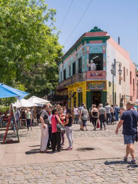 Buenos Aires bölgesi Boca'da Caminito Caddesi