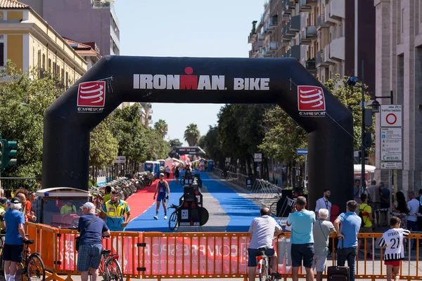 Zona de transición en Pescara 's Ironman 70.3 — Foto de Stock