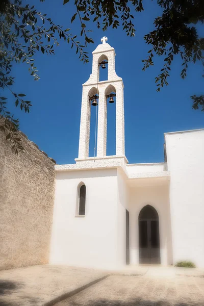 Greek style bell tower at the church of Our Lady of Iberia in Ci — Stock Photo, Image