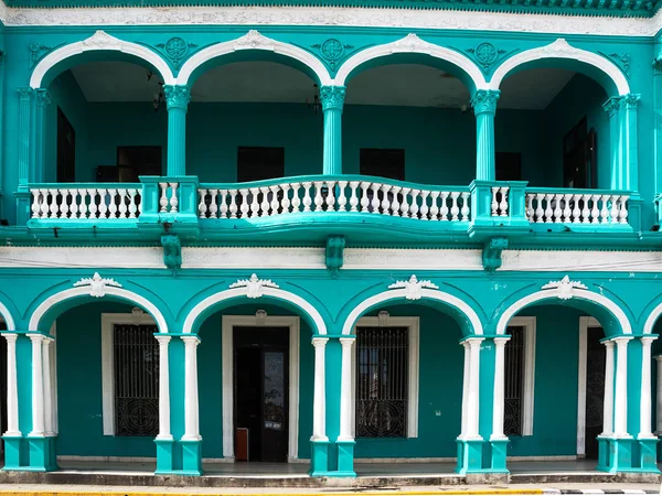 arcades of a neoclassical building in Santa Clara (Cuba)