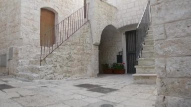 Cisternino, İtalya - 28 Aralık 2017: Sokak, Cisternino (İtalya) kimse ile