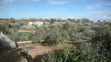 Cisternino, İtalya - 28 Aralık 2017: Trulli, Apulia bölgesindeki tipik ev
