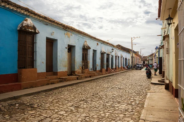 Trinidad Cuba Dezembro 2017 Vida Real Uma Rua Trinidad Pela — Fotografia de Stock