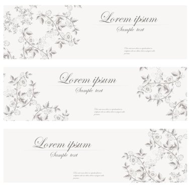 Çiçek afiş retro tarzı.