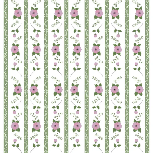 Abstrakte florale Muster von Bändern — Stockfoto