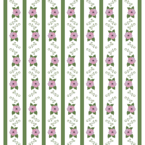 Patrón floral abstracto de cintas —  Fotos de Stock