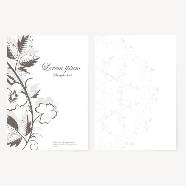 Template for folder, business card and invitation — Stock Photo, Image