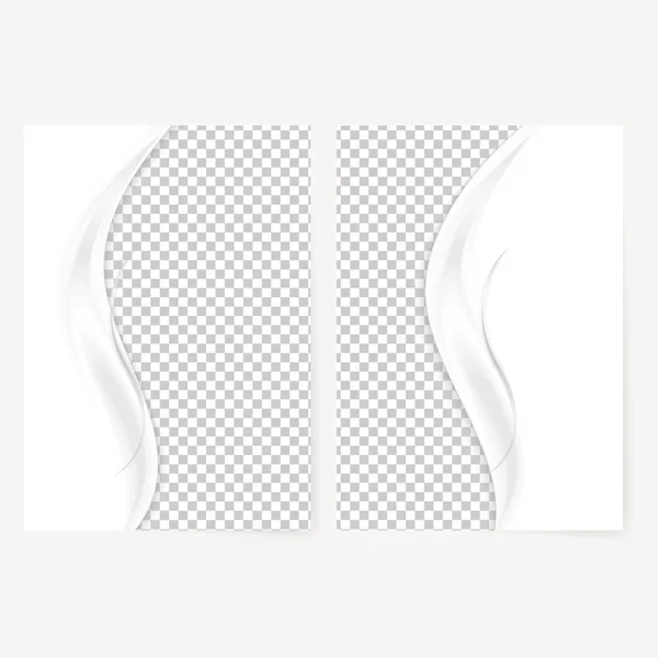 Abstract white template