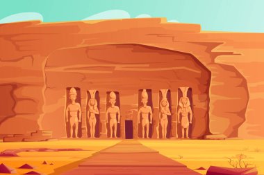 Antik Mısır, Abu Simbel Küçük Tapınağı, çizgi film