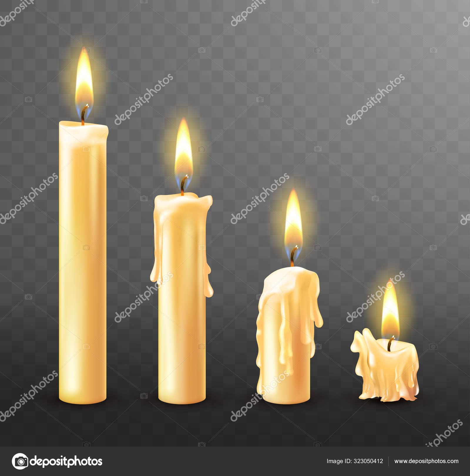 Vectores de Jantar de vela acesa, imágenes vectoriales | DepositPhotos, image size:1600x1620