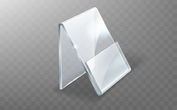 Supporto acrilico, espositore in vetro o plastica — Vettoriale Stock