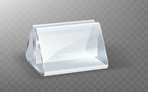 Držák akrylového skla, skleněná nebo plastová zobrazovací stojan — Stockový vektor