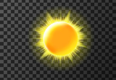 Işınlı güneş diski, meteoroloji simgesi