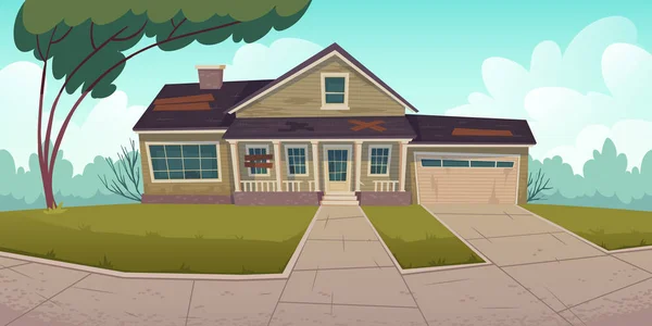 Garaje de vacío de la historieta Imágenes Vectoriales, Gráfico