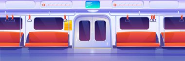 Metro vagonu, metro vagonu iç mekan.