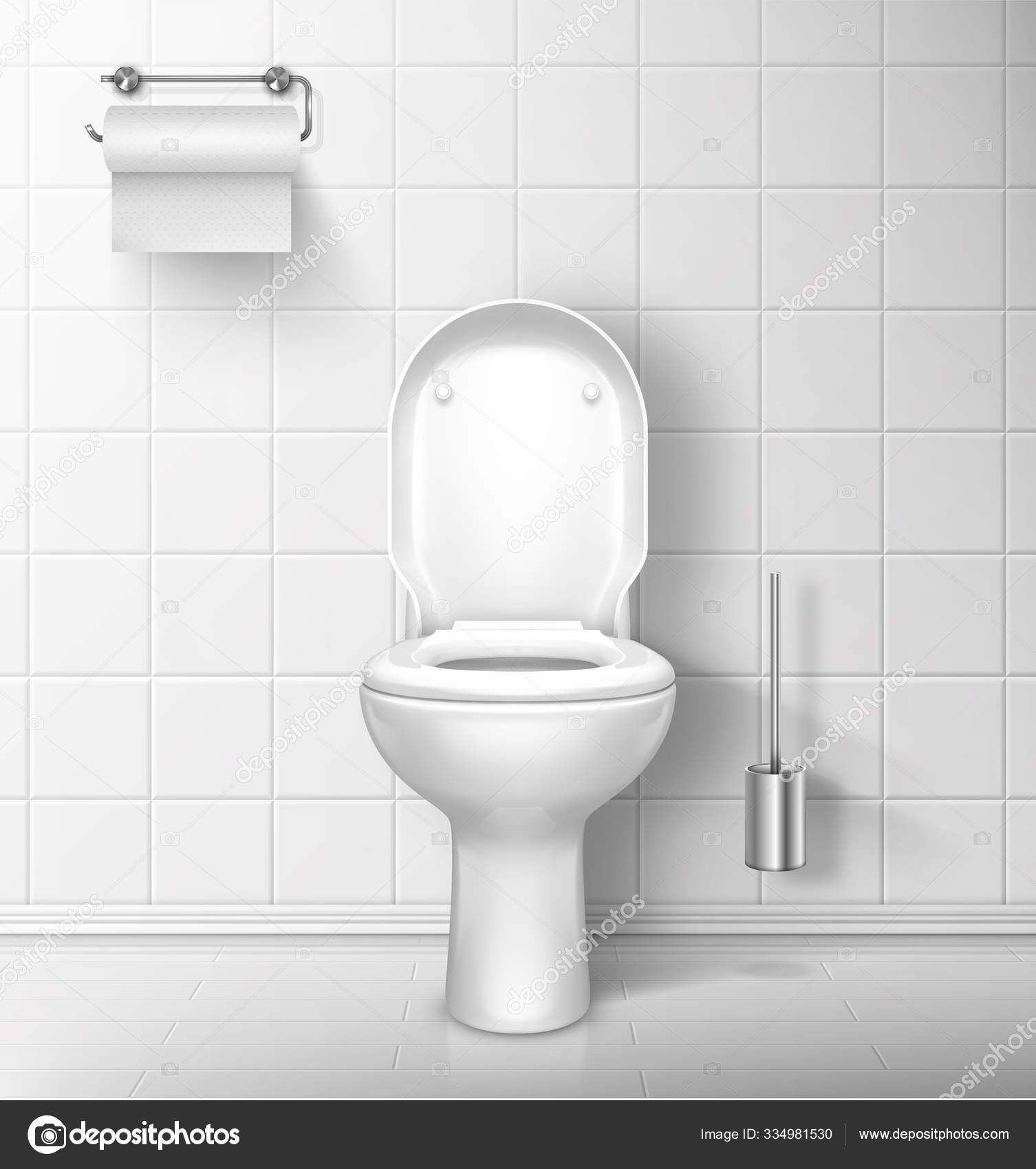 Modern Water Closet Top View