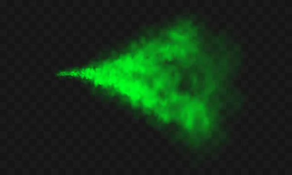 Zielony dym, nieprzyjemny zapach, toksyczny gaz — Wektor stockowy