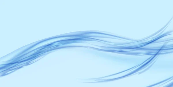 Vague d'eau fraîche et propre avec bulles et gouttes — Image vectorielle