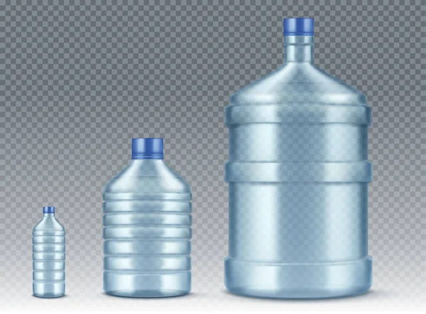 软糖瓶，小而大，适合水的实际使用 — 图库矢量图片