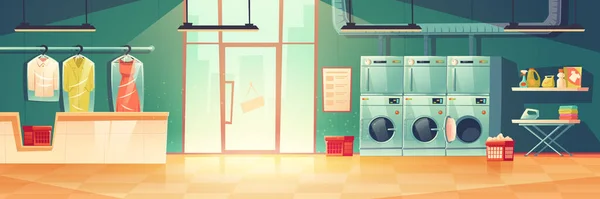 Kamu çamaşırları veya kuru temizleme makineleri — Stok Vektör