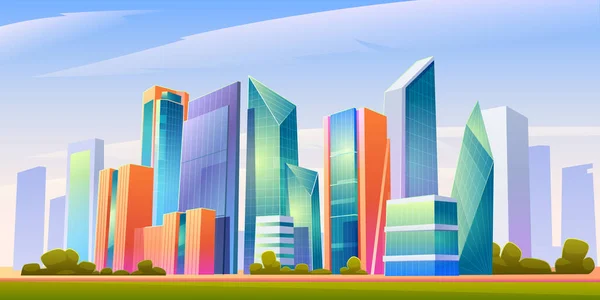 Urban building skyline panoramic banner — Stock Vector