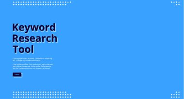 Anahtar sözcük araştırma aracı boş pankart