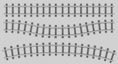 Tren rayları üst görünüm, demiryolu inşaatı