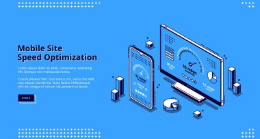 Mobil site hız optimizasyonu izometrik iniş