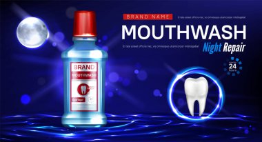 Ağız gargarası tamir reklamı posteri